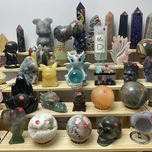 ALL $7.9 $17.9 Claim your crystals!! Towers Carvings Spheres Holders